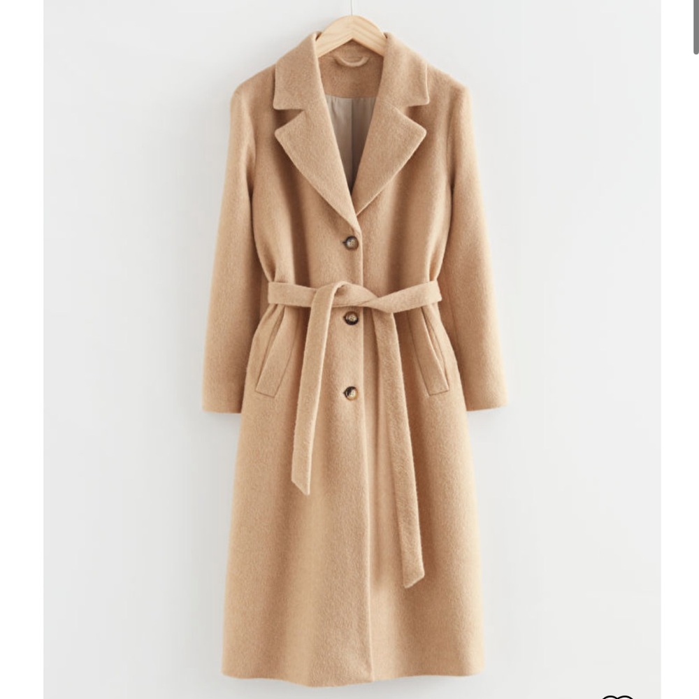 & Other Stories Single-Breasted Belted Coat
